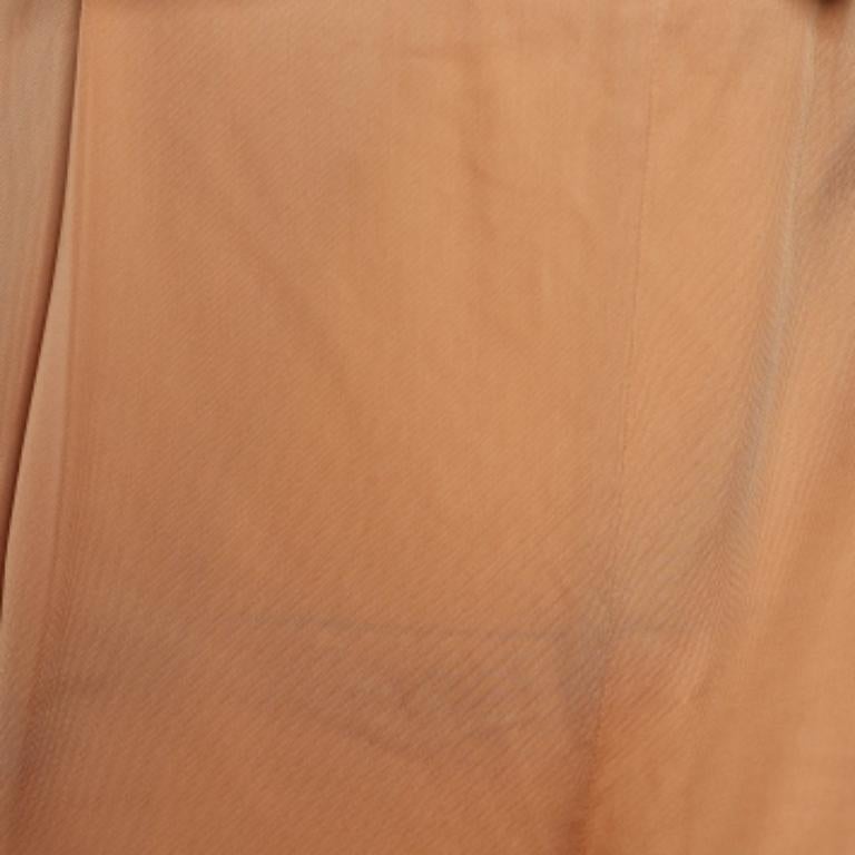 De las mujeres Bottega Veneta Pantalones rectos de satén naranja M en venta