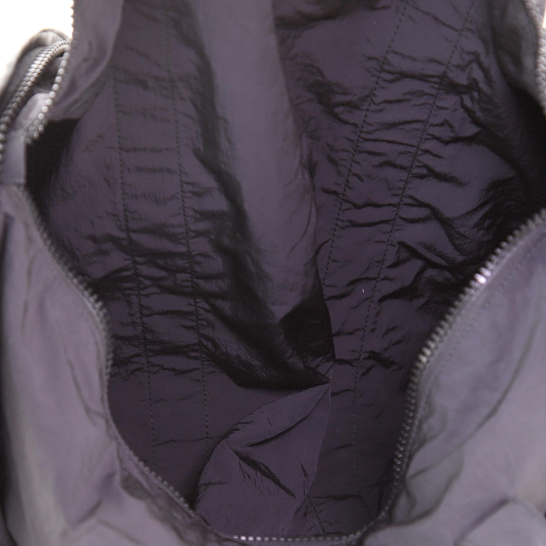 Bottega Veneta Packable Zip Duffle Bag Nylon with Intrecciato Nappa Large 1