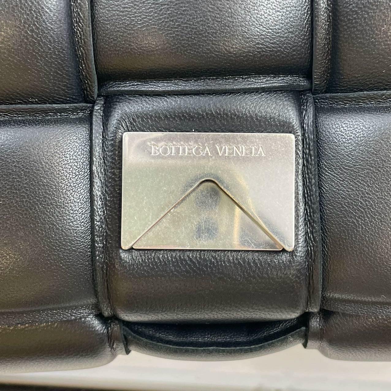 Bottega Veneta Padded Cassette Black Leather For Sale 7