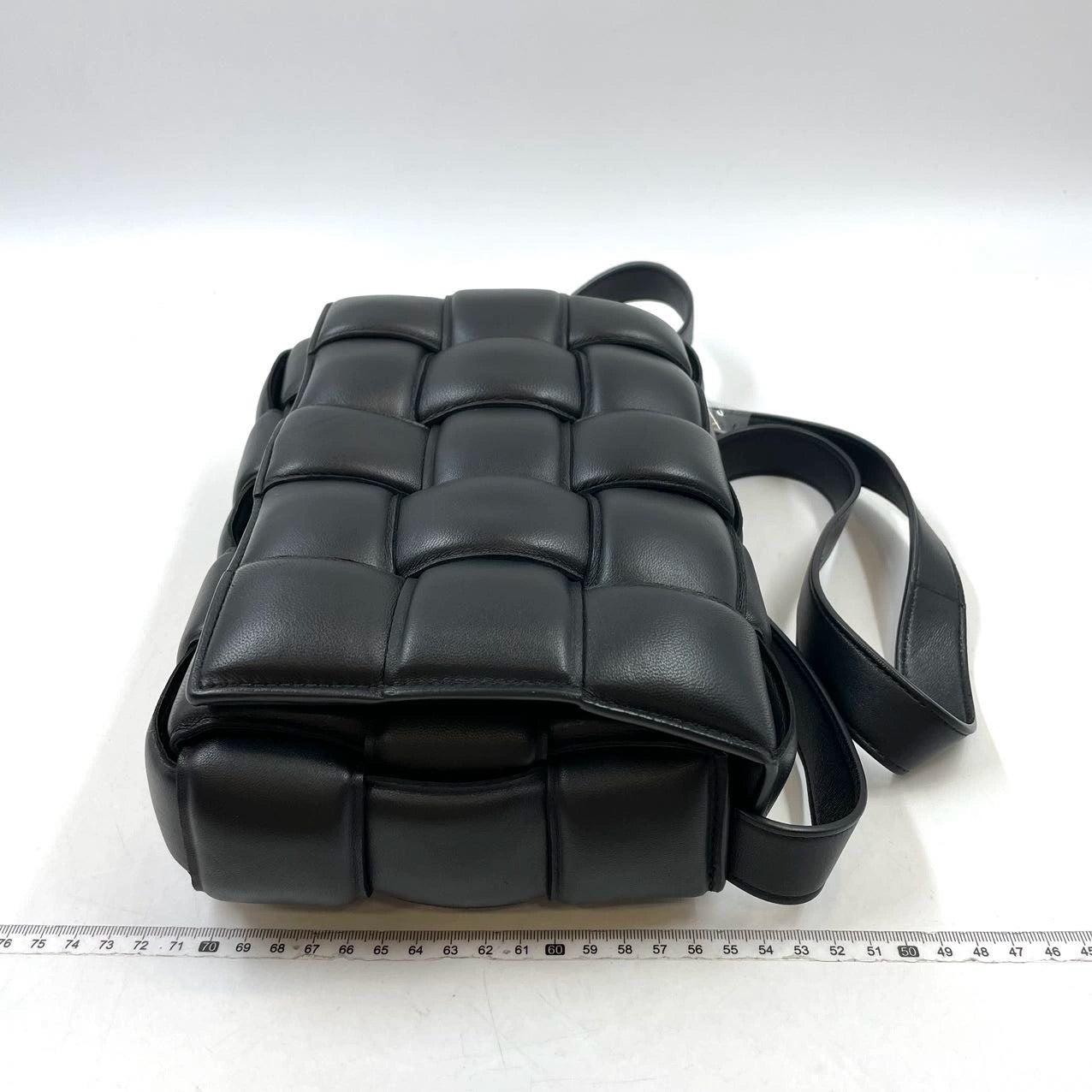 Bottega Veneta Padded Cassette Black Leather For Sale 1