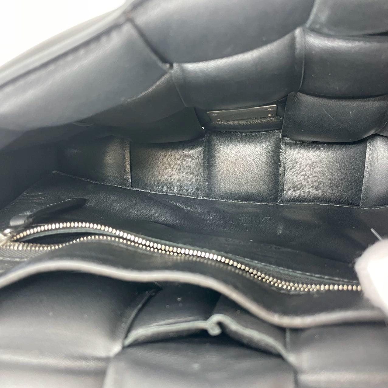 Bottega Veneta Padded Cassette Black Leather For Sale 3