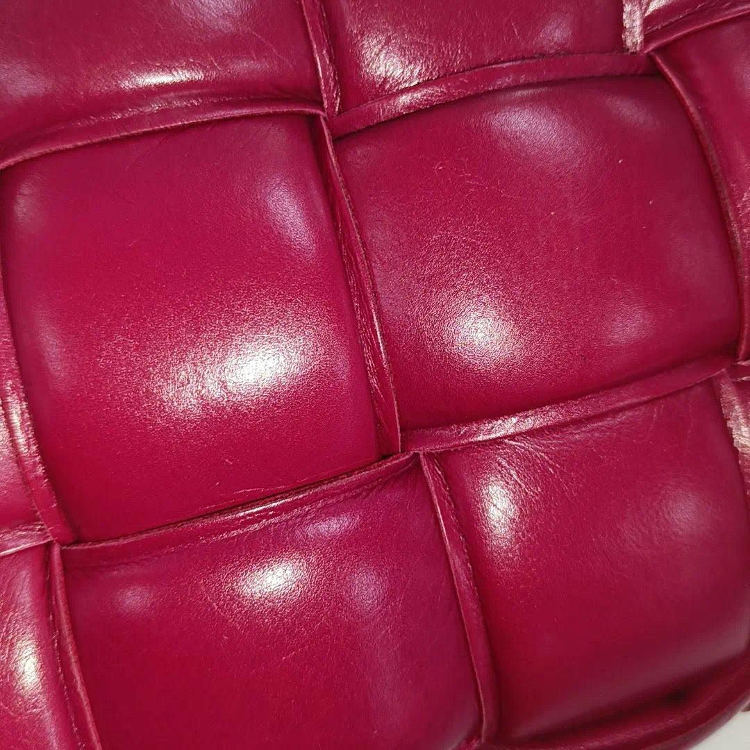 Bottega Veneta Padded Cassette Burgundy Red Leather For Sale 5