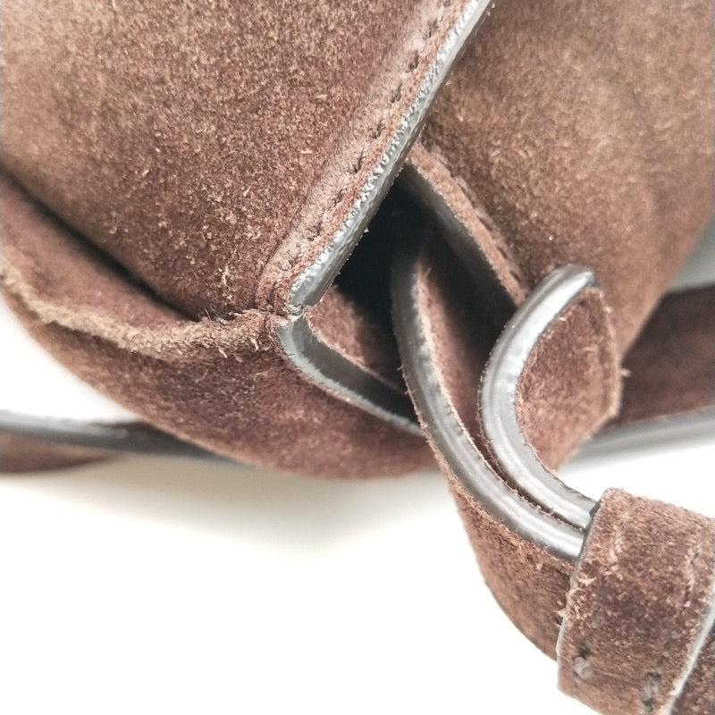 Bottega Veneta Padded Cassette Suede Leather Dark Brown Tan For Sale 7
