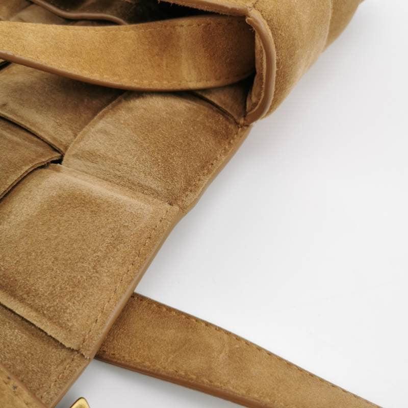 Bottega Veneta Padded Cassette Suede Leather Light Brown Beige 6