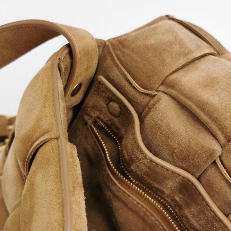 Bottega Veneta Padded Cassette Suede Leather Light Brown Beige 8
