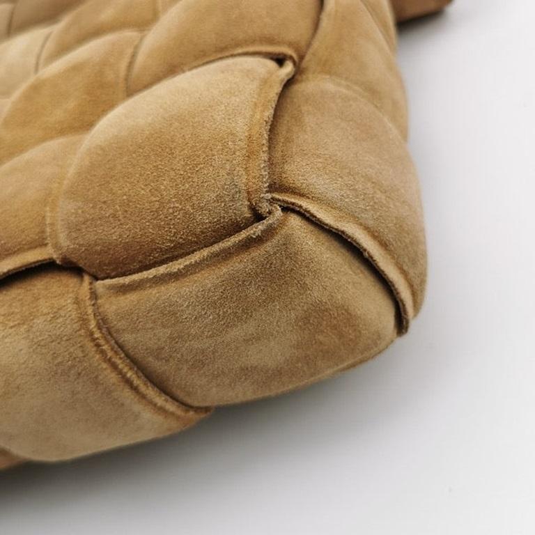 Bottega Veneta Padded Cassette Suede Leather Light Brown Beige 9