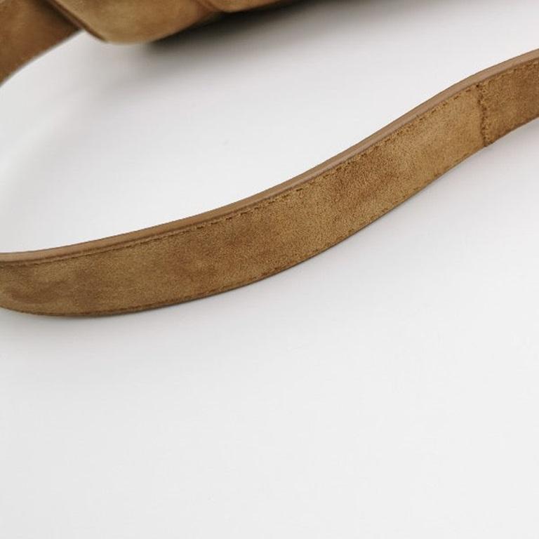 Bottega Veneta Padded Cassette Suede Leather Light Brown Beige For Sale 10