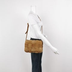 Bottega Veneta Padded Cassette Suede Leather Light Brown Beige