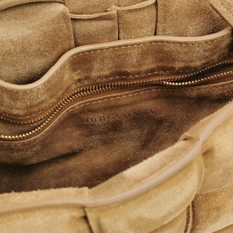 Bottega Veneta Padded Cassette Suede Leather Light Brown Beige 3