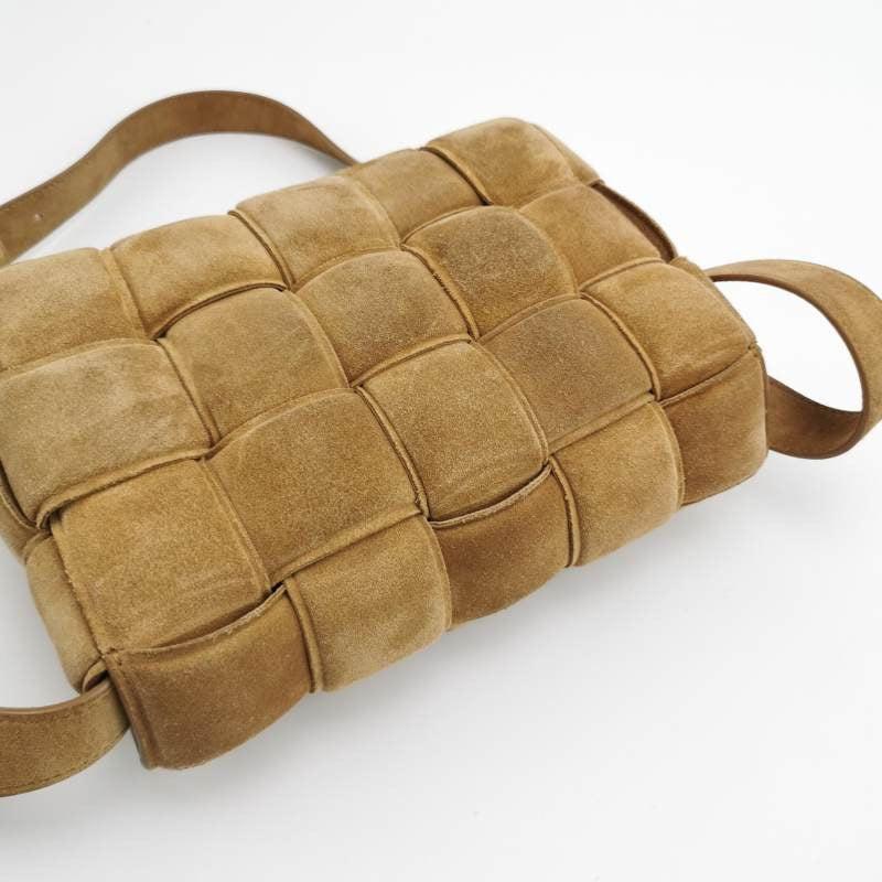 Bottega Veneta Padded Cassette Suede Leather Light Brown Beige 5