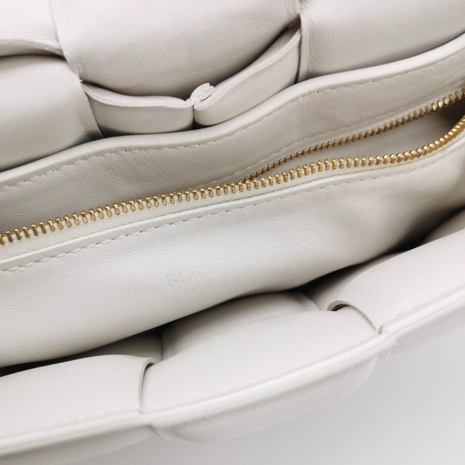 Bottega Veneta Padded Cassette White Leather Crossbody Bag 2