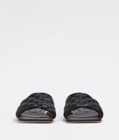 Bottega Veneta Padded Flat Sandal in Black Sz 37.5