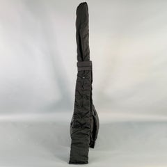 BOTTEGA VENETA Padded Tech Cassette Black Woven Nylon Cross Body Handbag