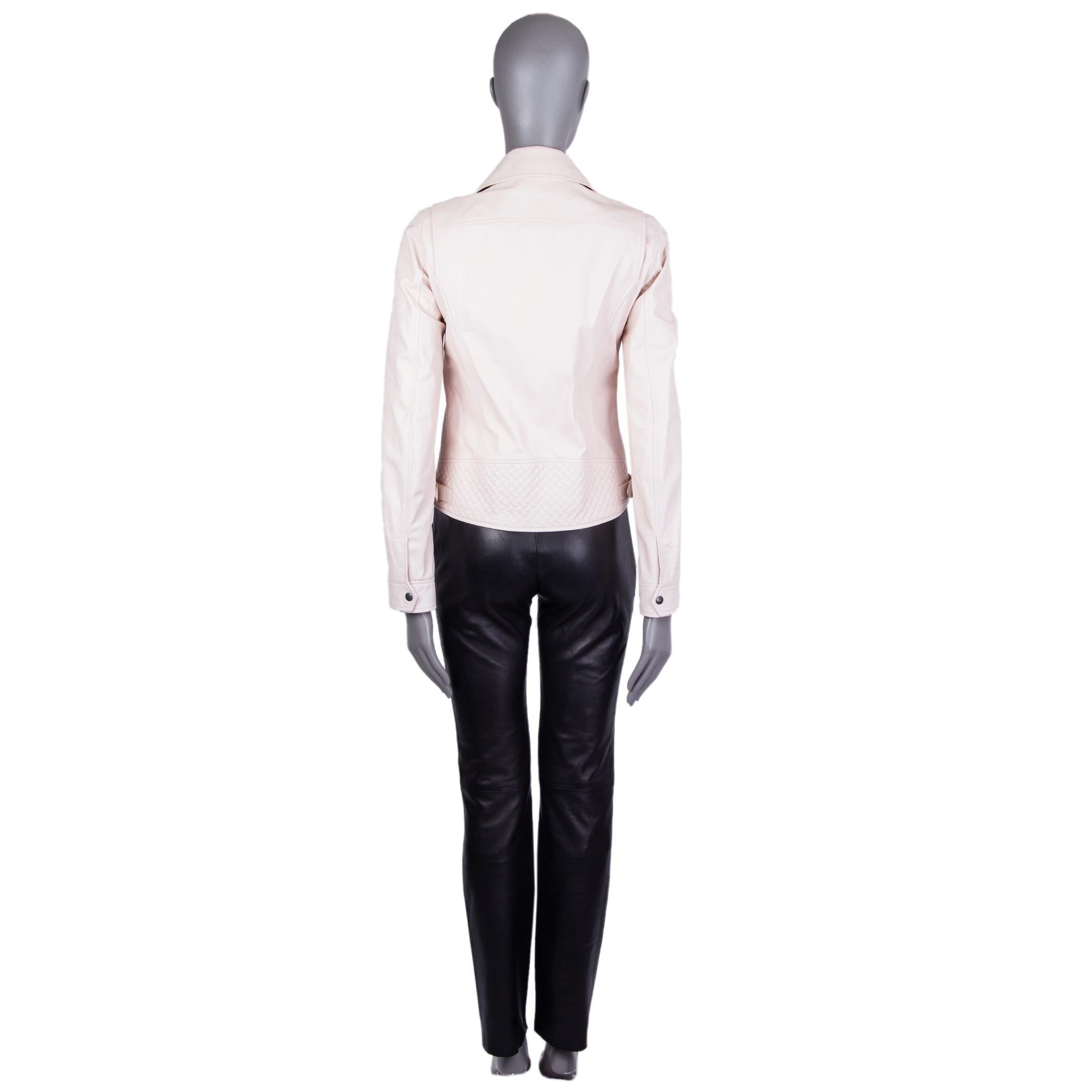 bottega veneta padded leather biker jacket