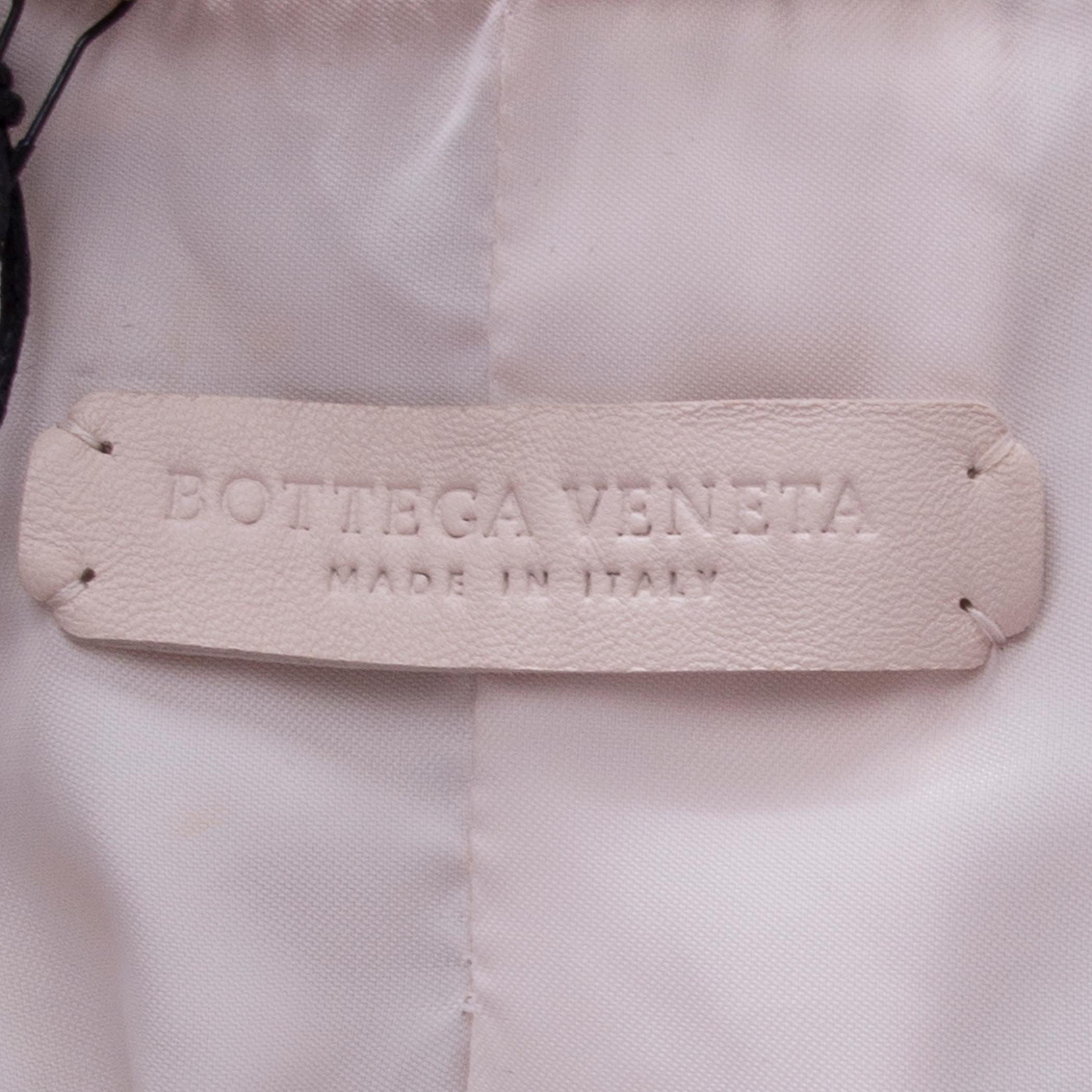 Gray BOTTEGA VENETA pale pink leather BIKER Jacket 40 S For Sale