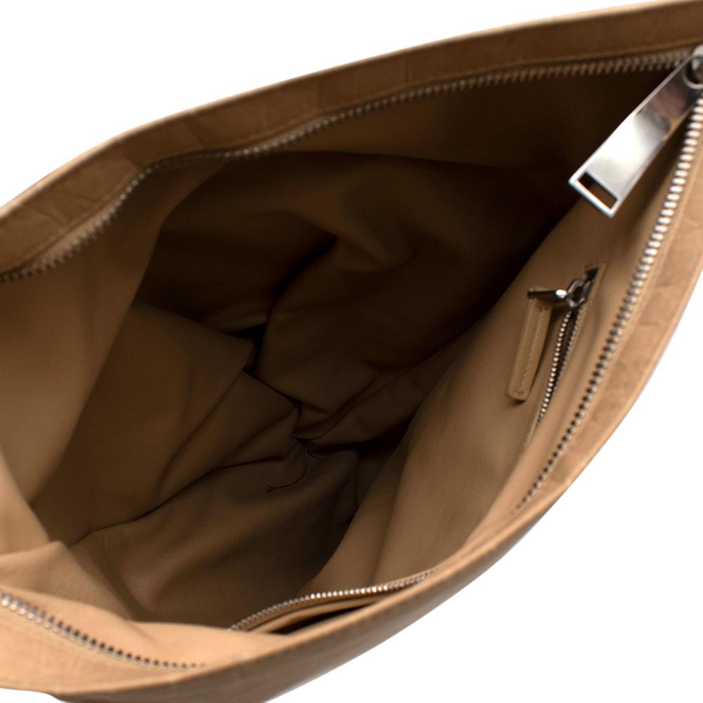 Women's or Men's Bottega Veneta Paper Effect Calfskin Lined BV Twist Bag in Kraft