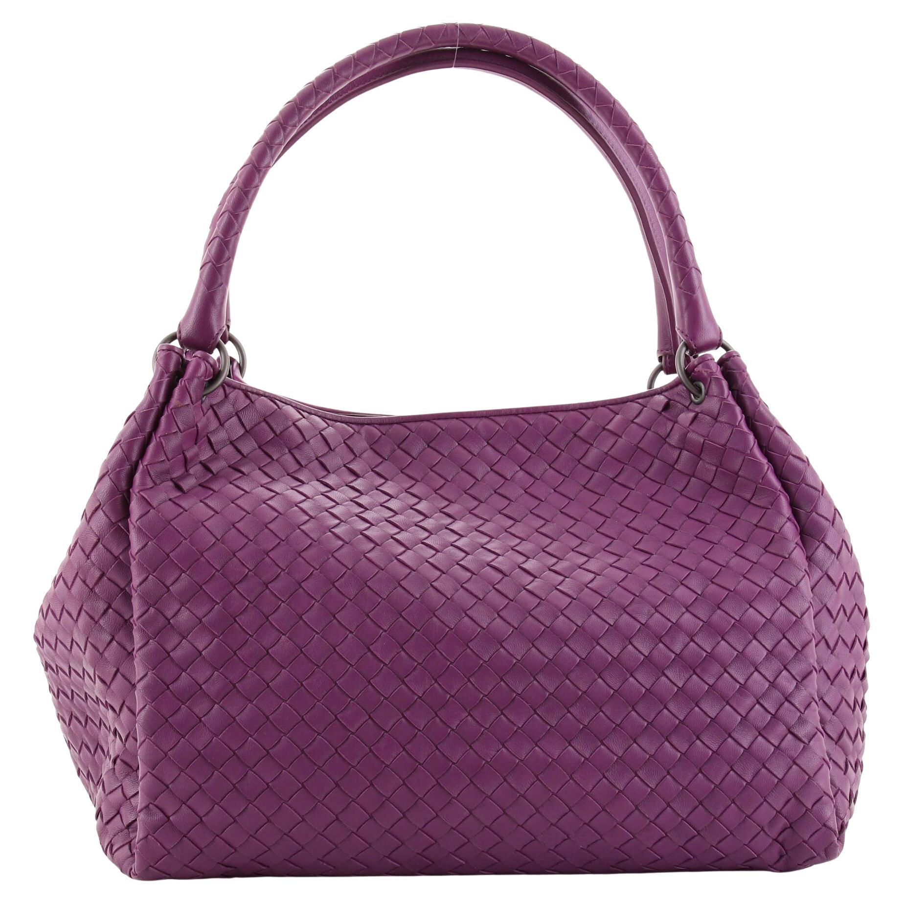 Bottega Frame Shoulder Bag Jacquard with Butterfly Applique