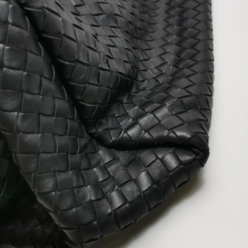 Bottega Veneta Parachute Shoulder Bag Intrecciato Black 30cm 10