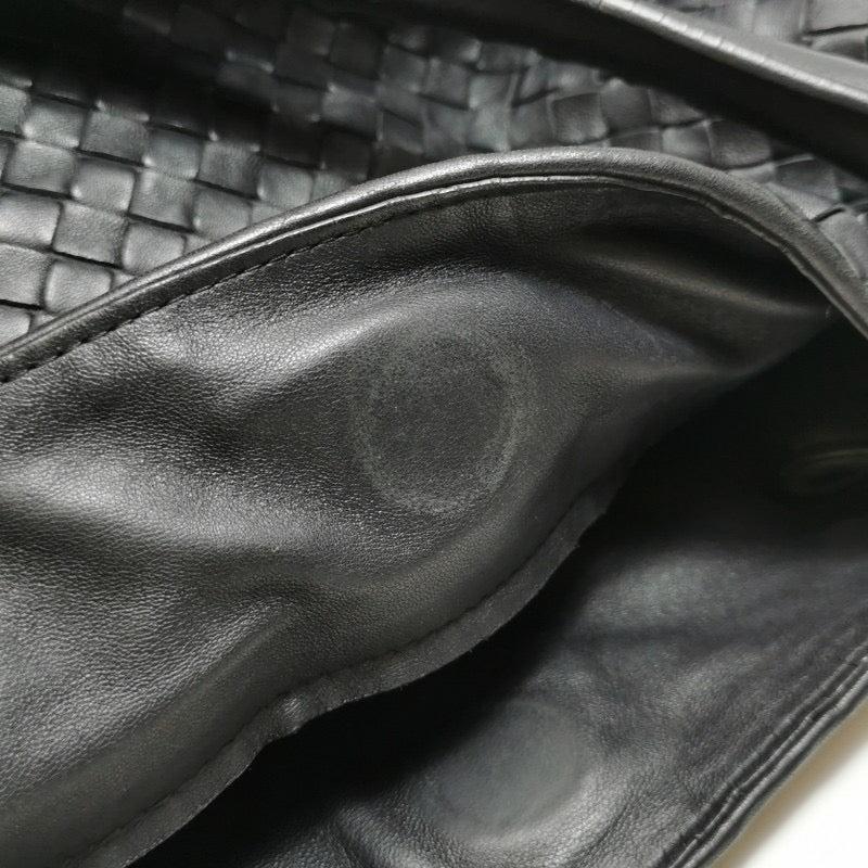 Bottega Veneta Parachute Shoulder Bag Intrecciato Black 30cm 3
