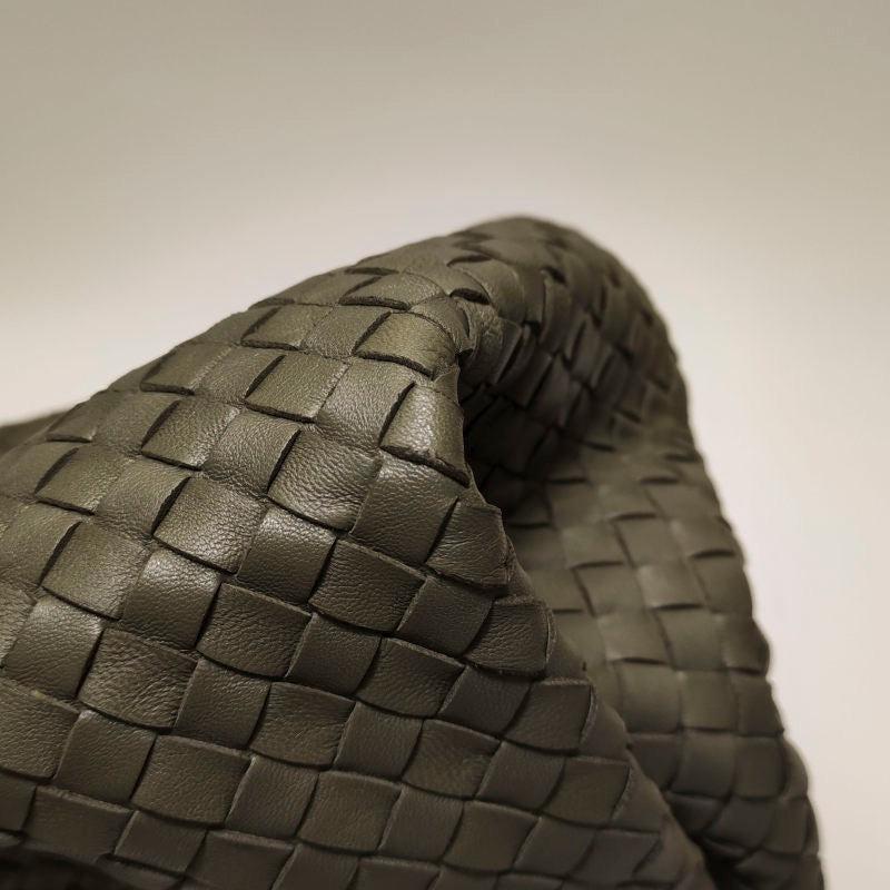 Bottega Veneta Parachute Shoulder Bag Intrecciato Dark Green 33cm 5