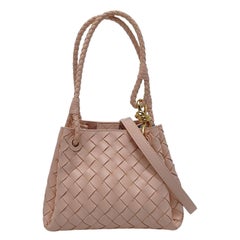 Bottega Veneta Parachute Small Intrecciato Pink Leather with Strap 20cm