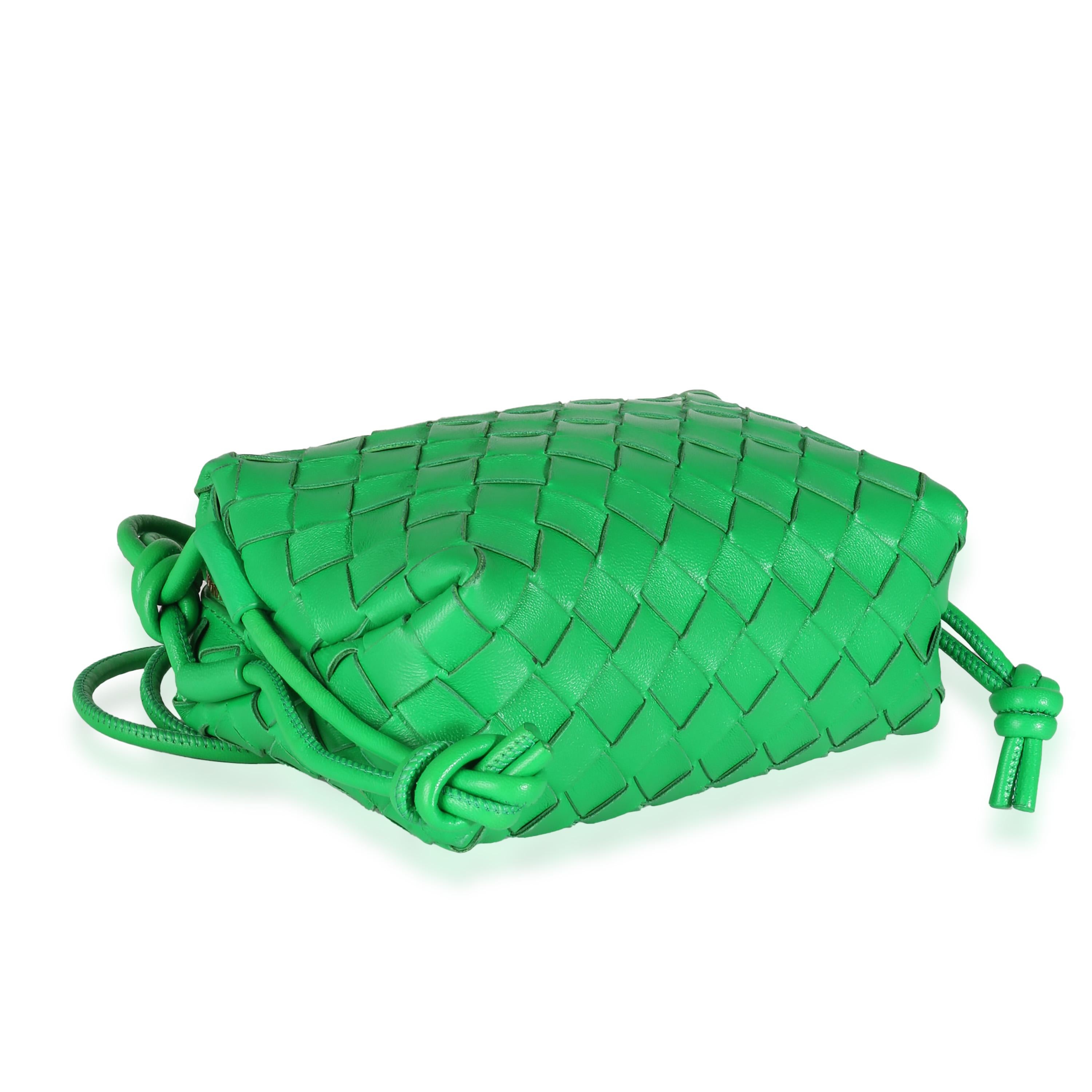 Bottega Veneta Parakeet Intrecciato Nappa Mini Loop For Sale 2