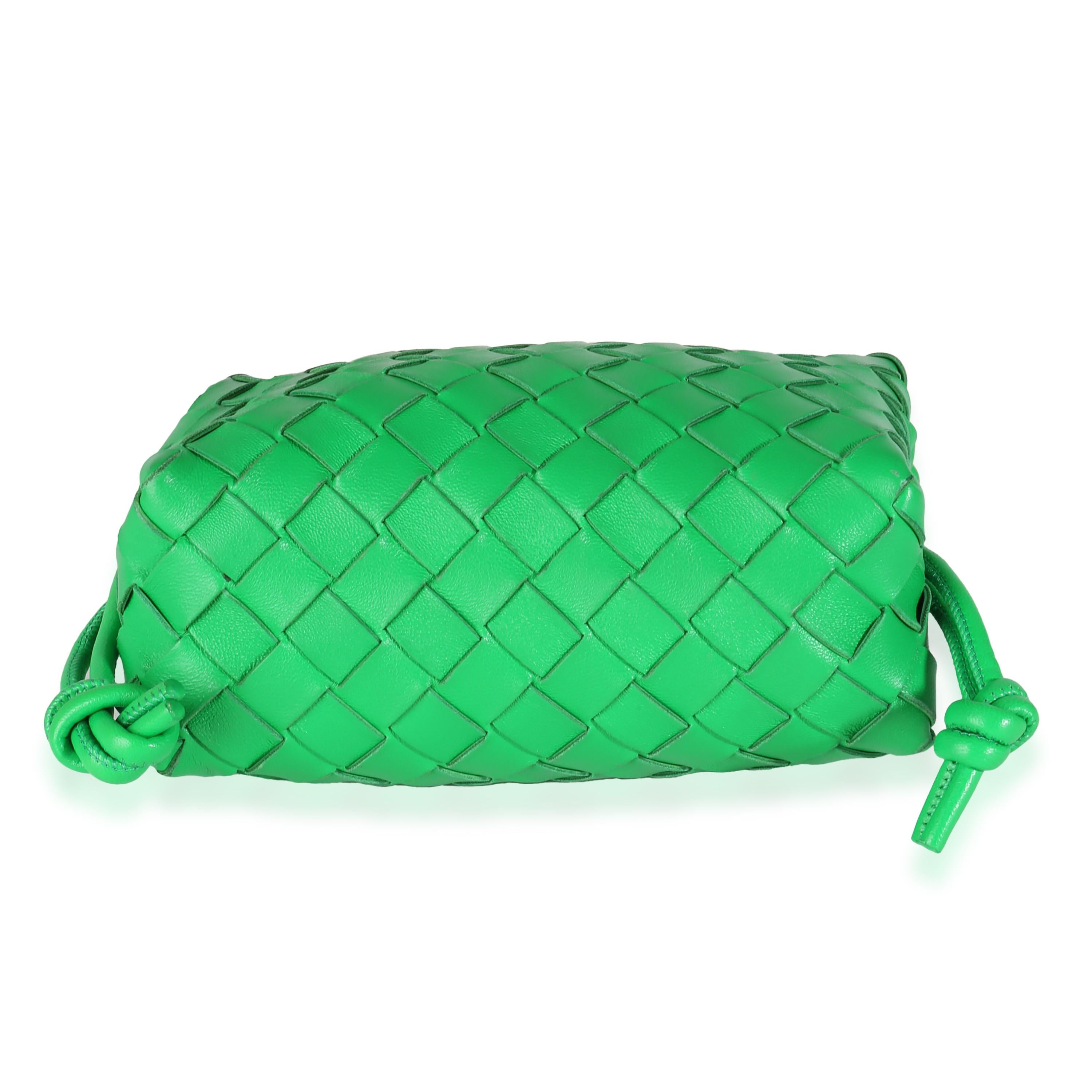Bottega Veneta Parakeet Intrecciato Nappa Mini Loop For Sale 3