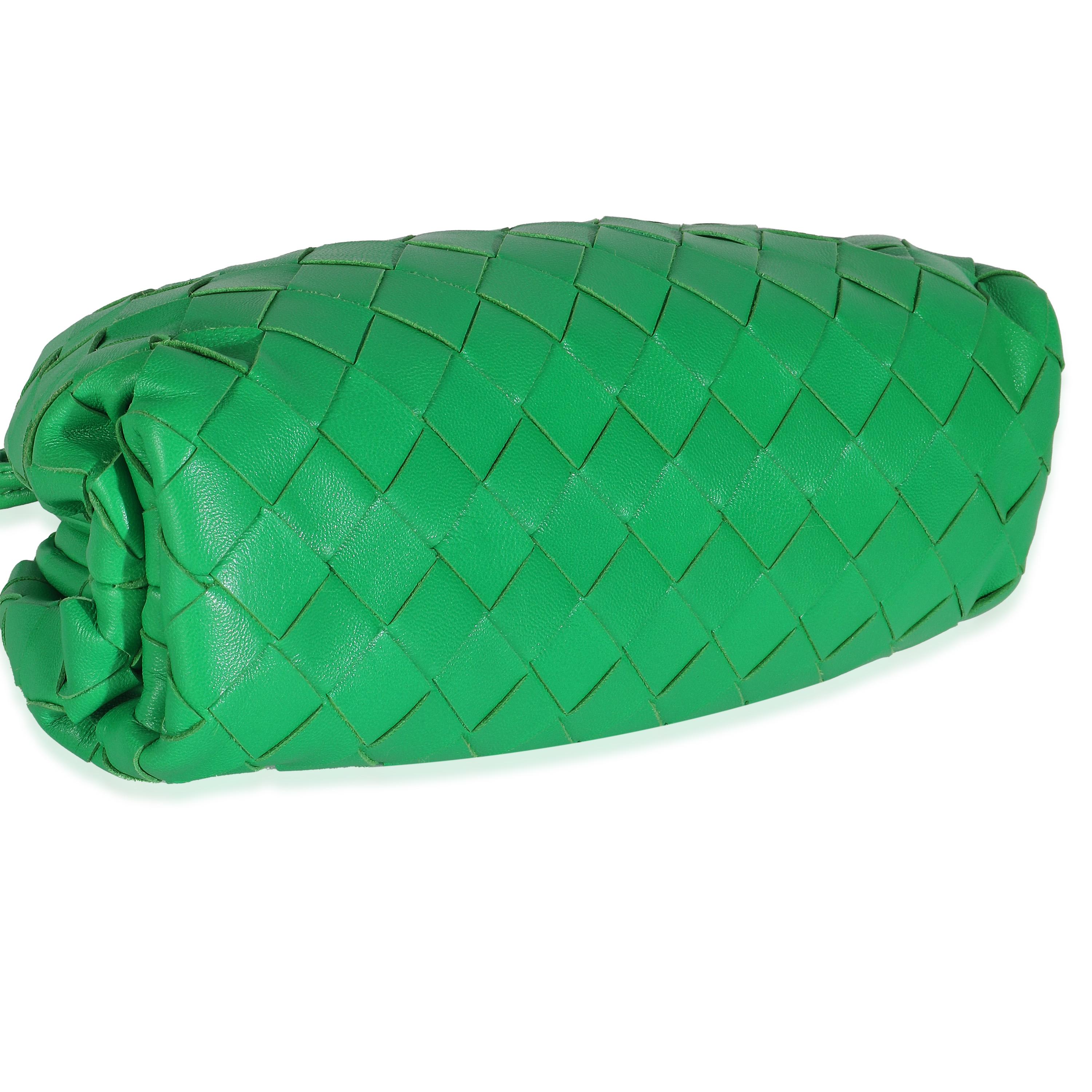 Bottega Veneta Parakeet Nappa Intrecciato The Mini Pouch in vendita 2