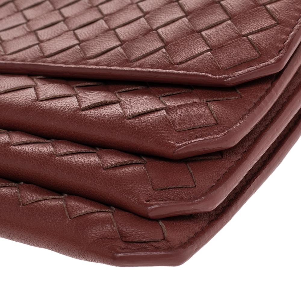 Bottega Veneta Pastel Red Intrecciato Leather Multi Wallet 2