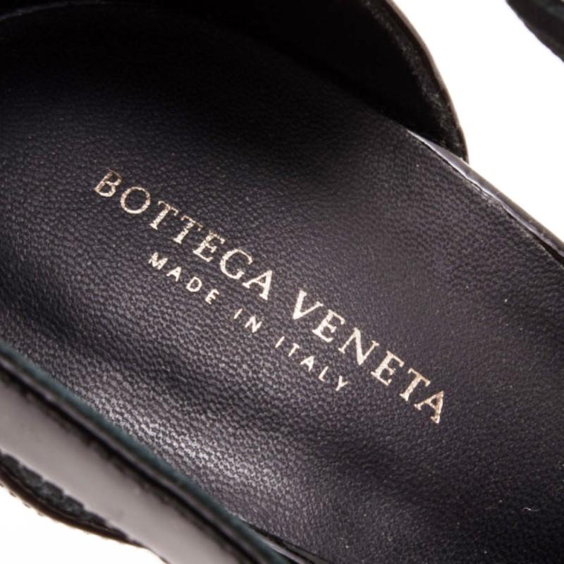 Bottega Veneta Patent Leather Cutout Wedges Size 38.5 1