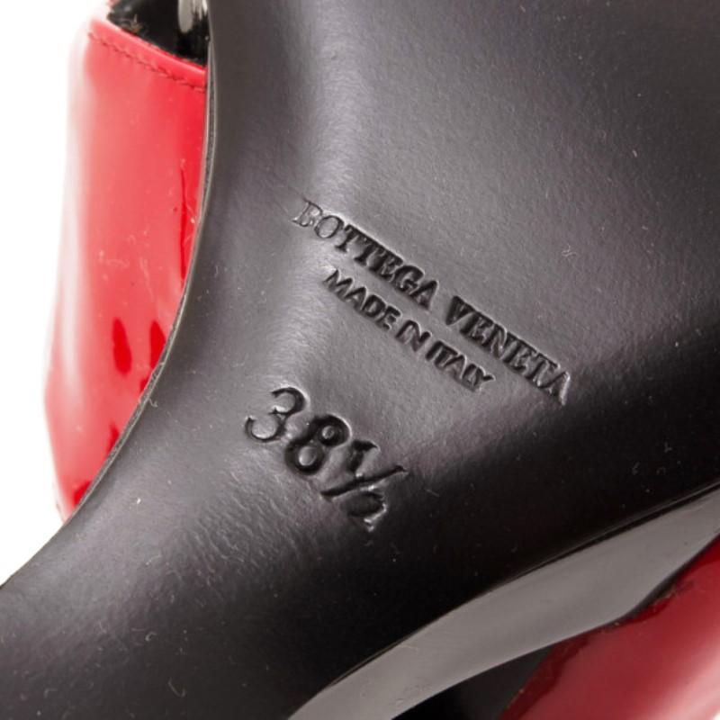 Bottega Veneta Patent Leather Cutout Wedges Size 38.5 2