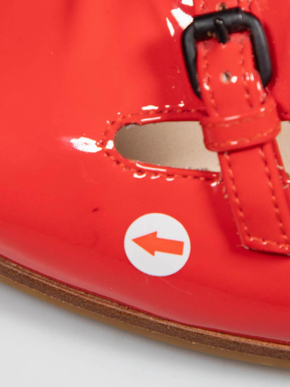 Bottega Veneta - Chaussures plates à œillets en cuir verni, taille IT 35 en vente 1