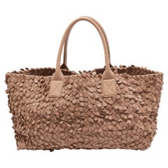 Bottega Veneta Pesca Intrecciato Edizione Limitata Poussin Paillettes Cabat Tote