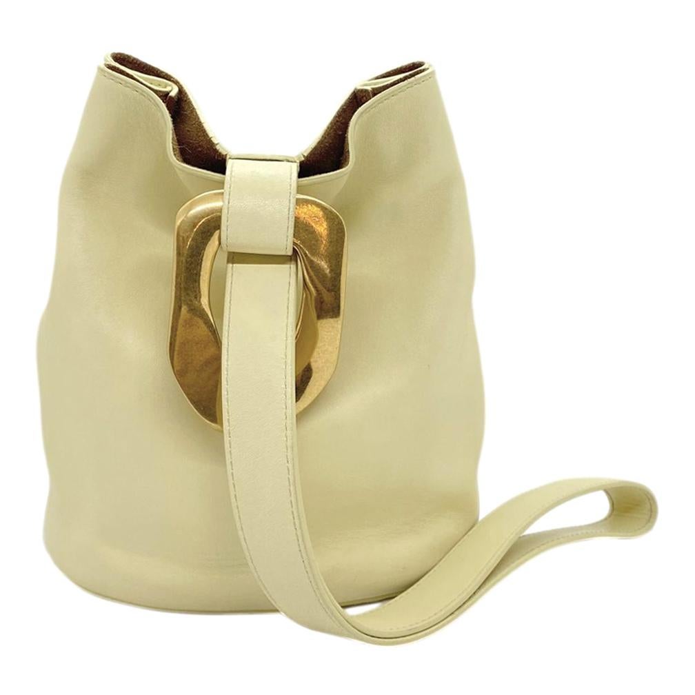 Bottega Veneta Petite Lambskin Ice Cream Drop Bucket Bag, 2019