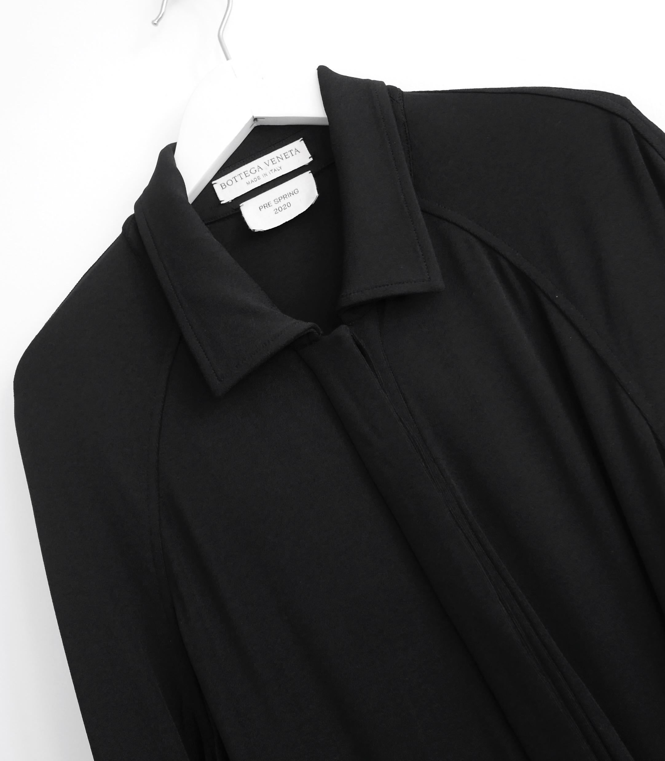 Bottega Veneta PF20 Hardware Detail Black Dress In Excellent Condition For Sale In London, GB
