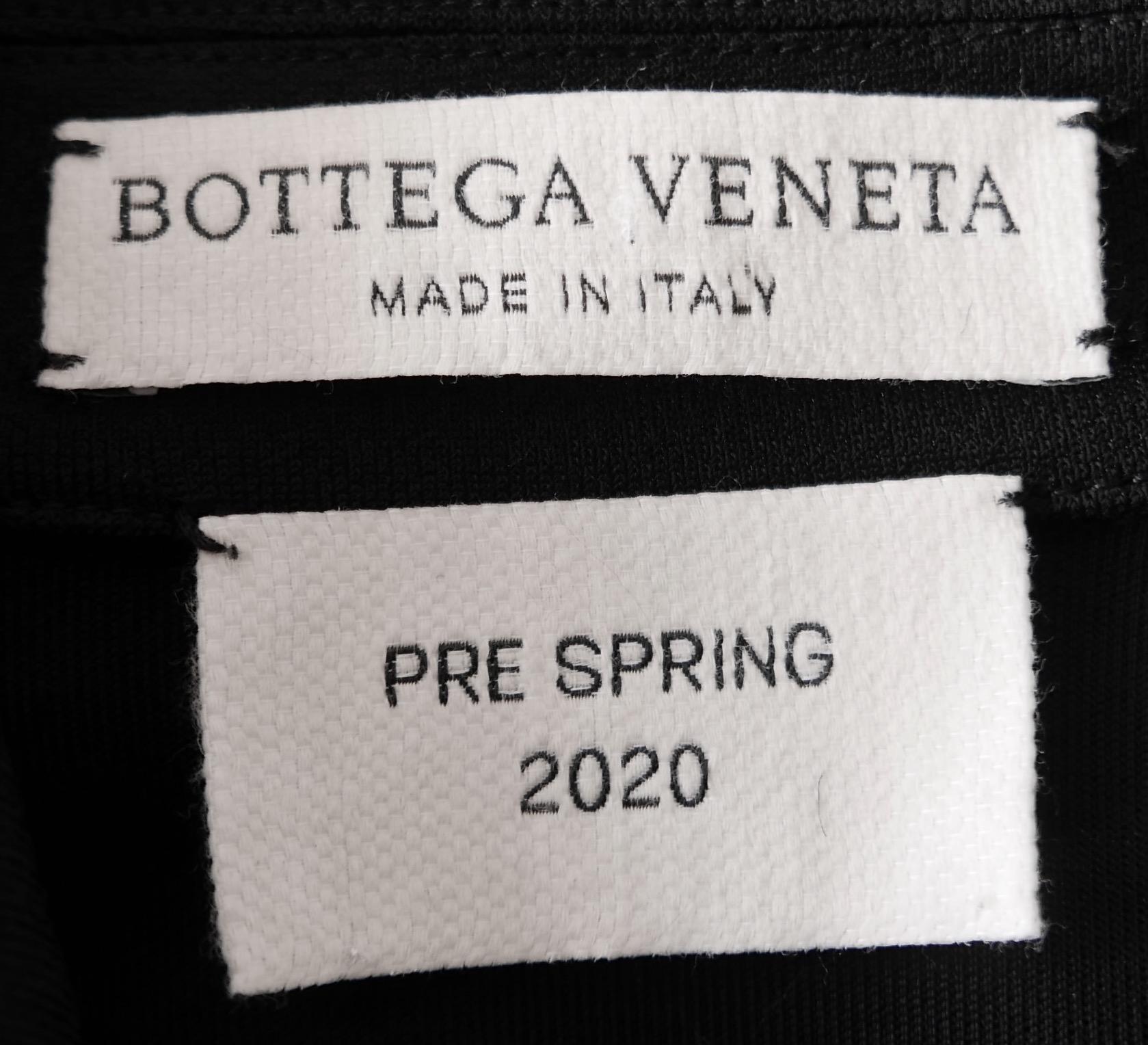 Bottega Veneta PF20 Hardware Detail Black Dress For Sale 2