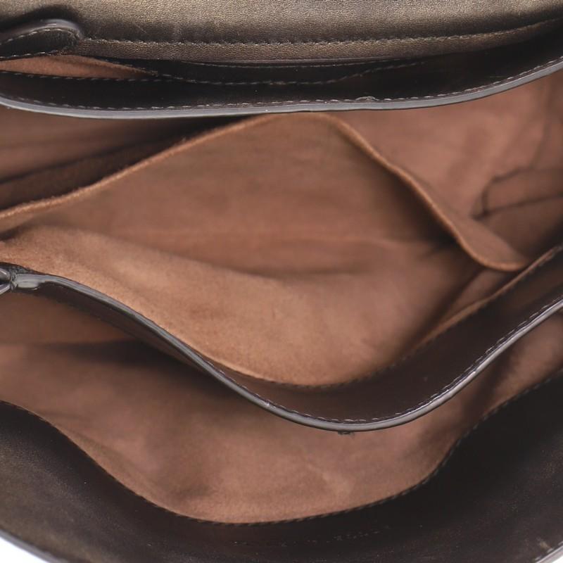 Black Bottega Veneta Piazza Top Handle Bag Leather with Intrecciato Detail Medi