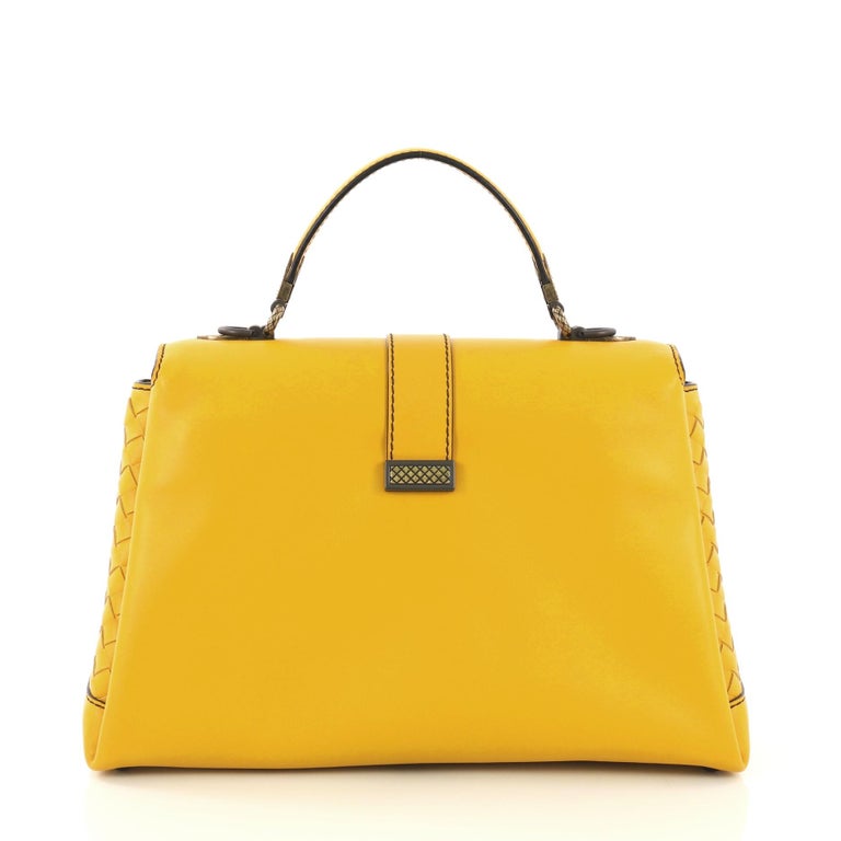 Bottega Veneta Intrecciato Nappa Leather Piazza Medium Top Handle Bag –  LuxeDH