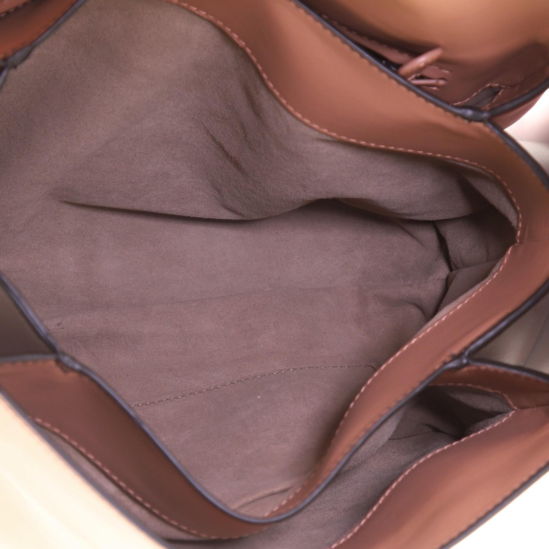 Bottega Veneta Piazza Top Handle Bag Leather with Intrecciato Detail Medium In Good Condition In NY, NY