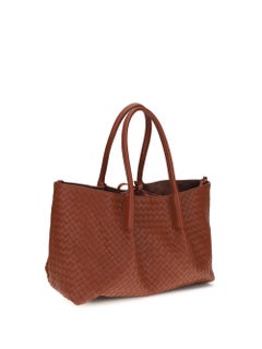 Bottega Veneta Pinacoteca Tote Bag — Rust