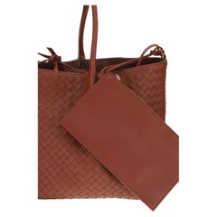 Bottega Veneta Pinacoteca Tote Bag — Rust