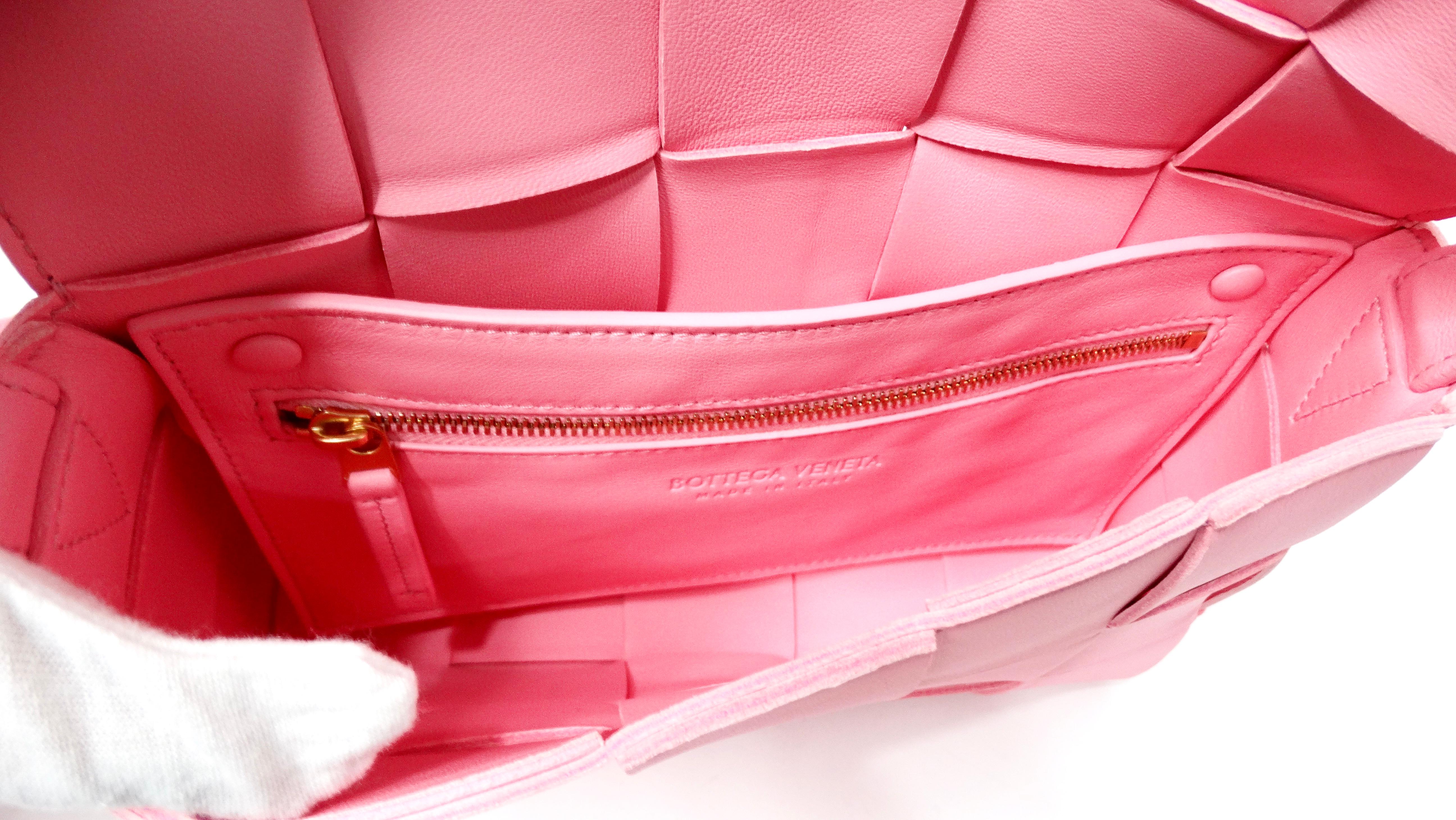Bottega Veneta Pink Cassette Leather Crossbody Bag 4