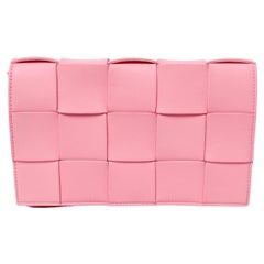 Bottega Veneta Pink Cassette Leather Crossbody Bag
