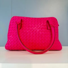 Bottega Veneta Pink Intrecciato Bag