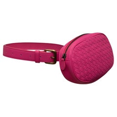 Bottega Veneta Pink Intrecciato Belt Bag