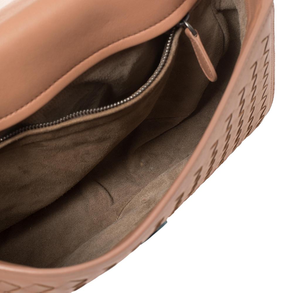 Bottega Veneta Rosa Intrecciato Leder Alumna Top Handle Tasche 1