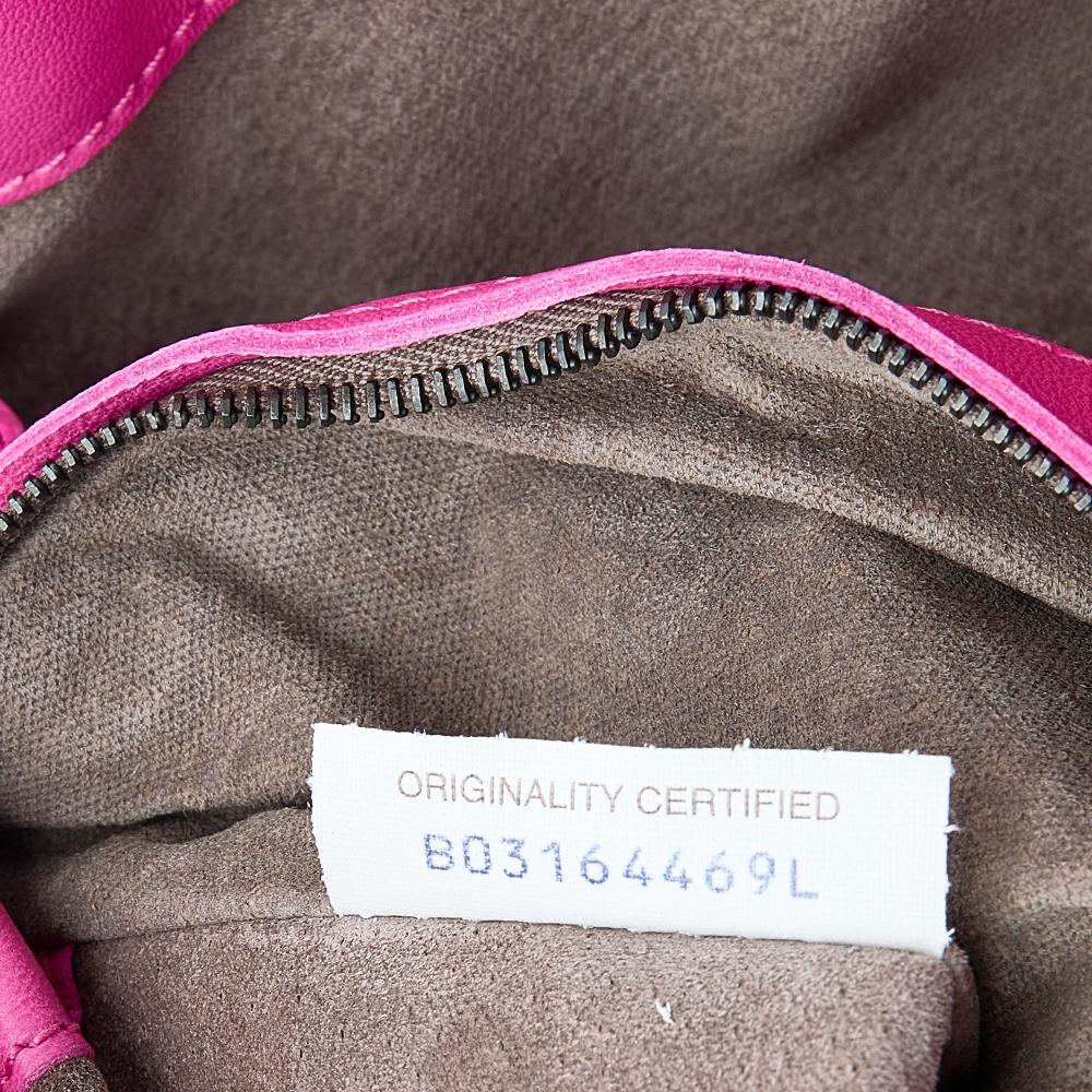 Bottega Veneta Pink Intrecciato Leather Flap Crossbody Bag 3
