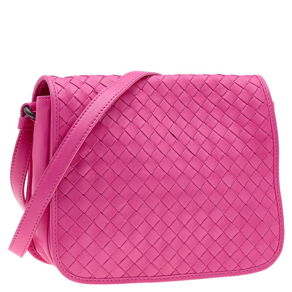 bright pink crossbody bag