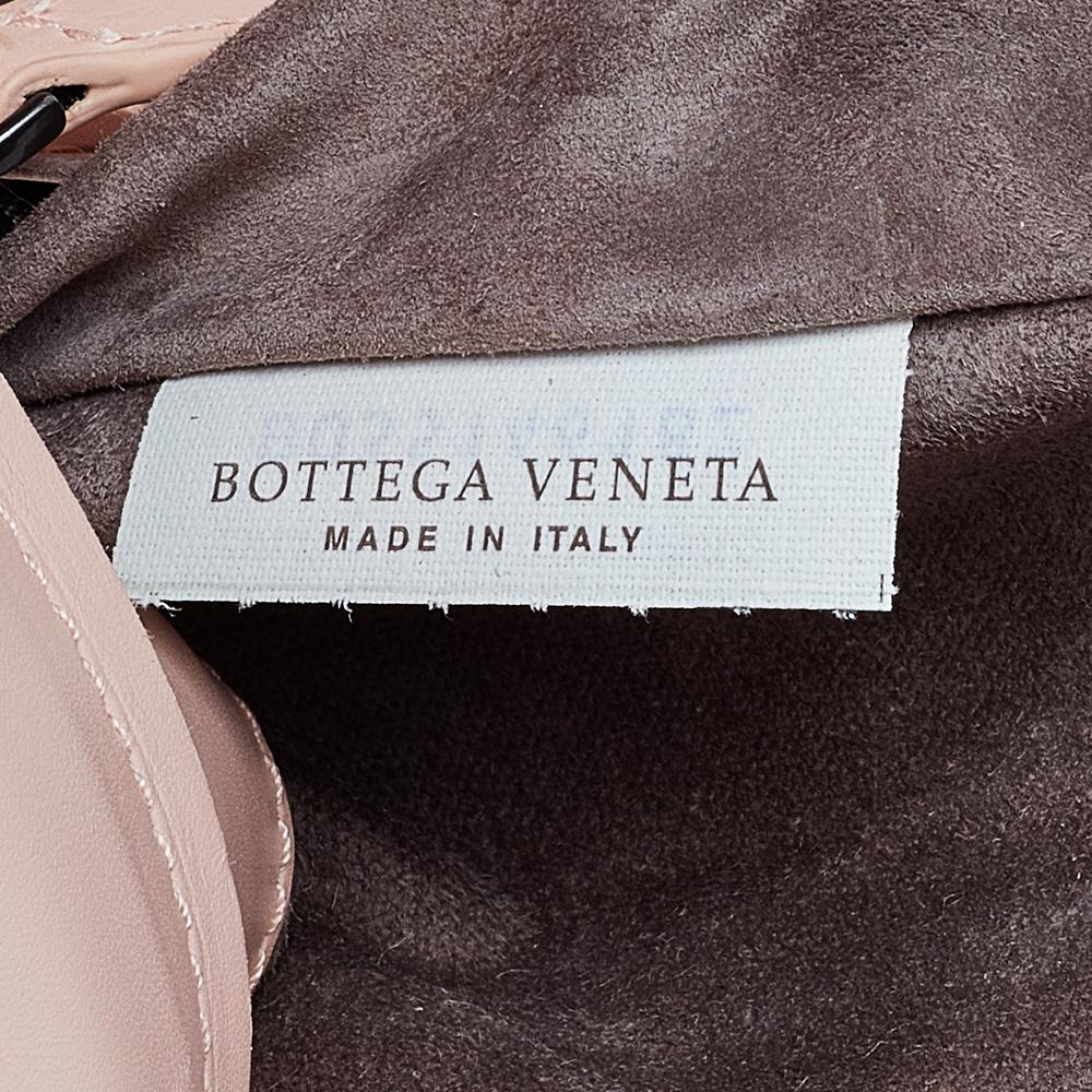Bottega Veneta Pink Intrecciato Leather Medium Roma Tote 4