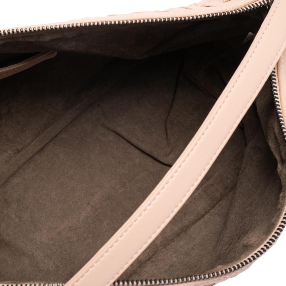 Bottega Veneta Pink Intrecciato Leather Small Shoulder Bag 6